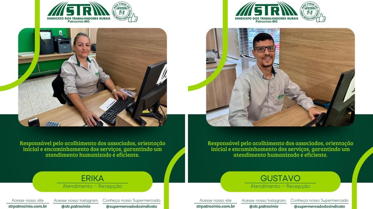 Imagem de dois funcionarios